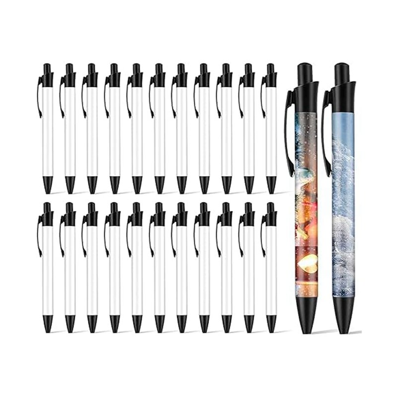 HOT-Sublimation Pen Blank Sublimation Coated Pen Heat Transfer Pen Bulk With Heat Shrink Packaging For DIY Office School