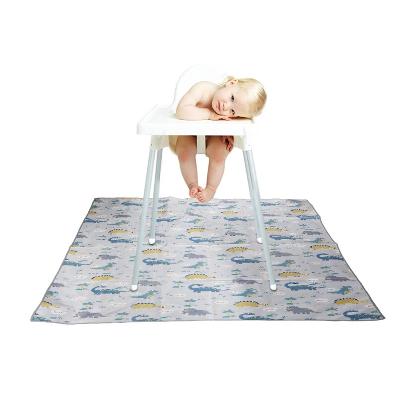 Y4UD – tapis antidérapant 130cm, pour chaise haute, tapis de jeu pour enfants, chambre à coucher D