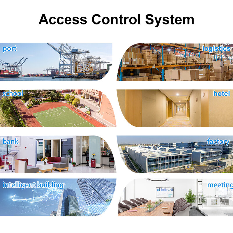 ZKTeco controlador de acceso Wiegand, sistema de Control de acceso, solución de seguridad, red RS485, basado en TCP/IP para 1/2/4 portón eléctrico
