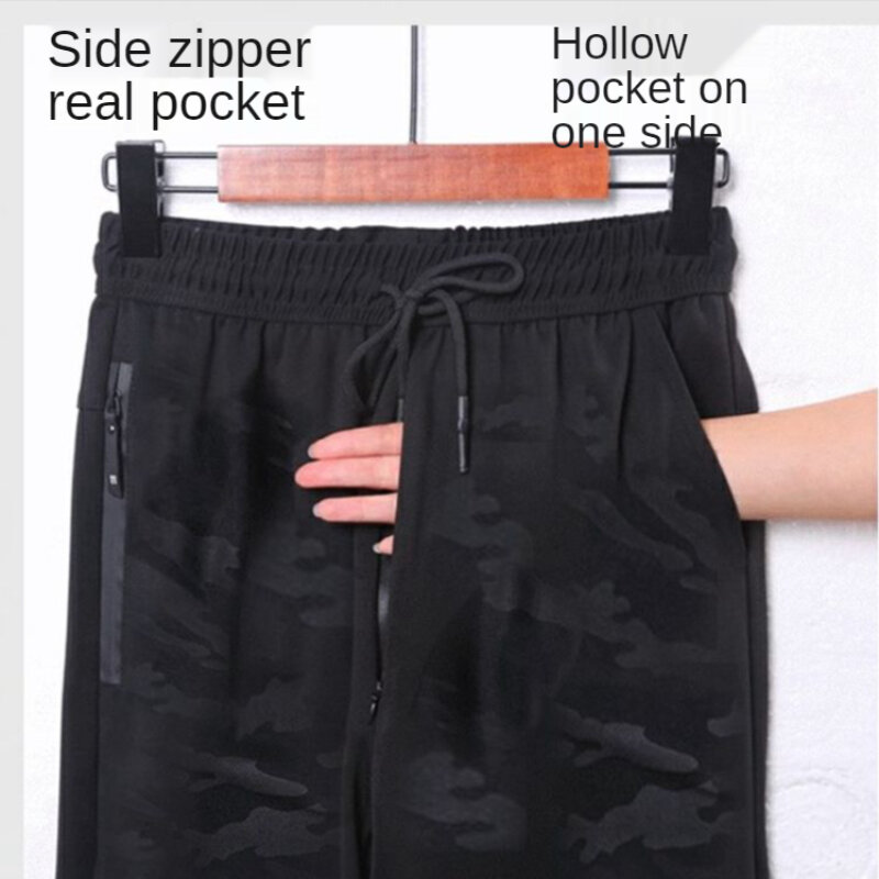 Pantaloni a sedile aperto mimetici gratuiti all'aperto reparto cerniera data all'aperto pantaloni Casual da uomo aperti di grandi dimensioni tasca vuota