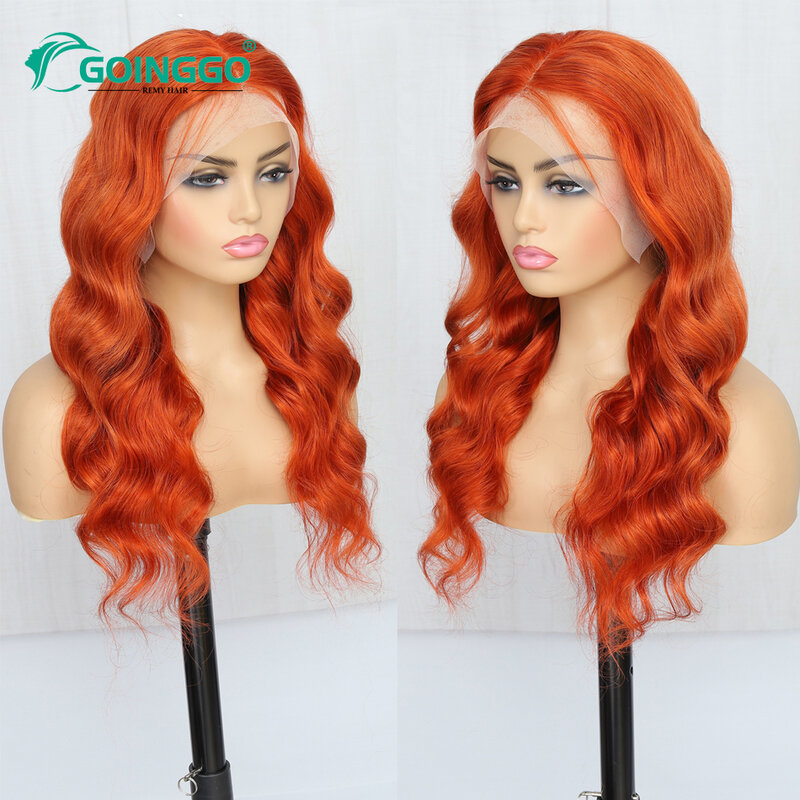 Pre-Colored Human Hair Wig Hd Lace Front Wig 13X6 Lace Frontal Wig Body Wave 100% Pre Plucked Human Hair Jewish Wig 18-30Inch