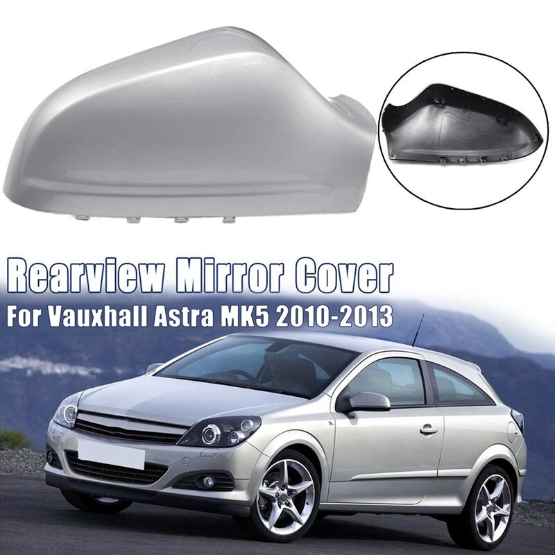 Tampa do espelho retrovisor do carro, invertendo a tampa do espelho retrovisor, Shell para Opel Astra H 2004-2009, 2pcs