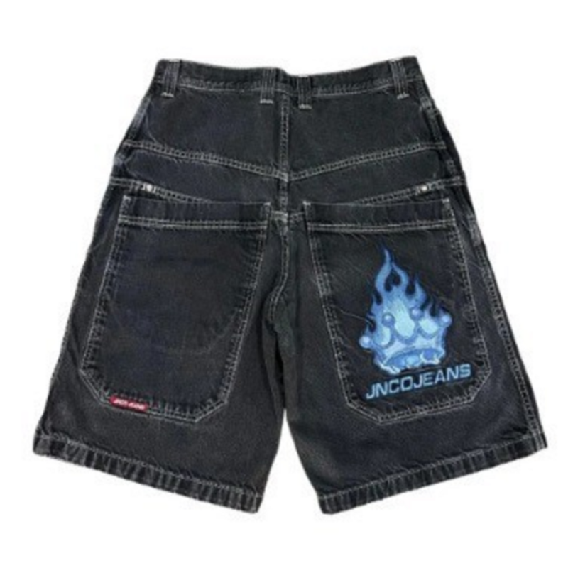 Pantaloncini Casual da uomo, pantaloncini tascabili stile Goth hip Hop, Harajuku retro Basketball Streetwear, estate, anno 2K, 2024
