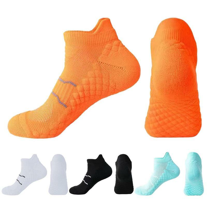 Sportlich gepolsterte niedrig geschnittene Socken mit Sport-Söckchen Unisex rutsch fest und geruchs neutral mit feuchtigkeit transportieren den Socken