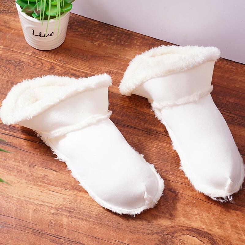 Hole Shoes Soft Plush Sleeve Cover Detachable Shoes Pad Washable Warm Fluffy Thick Insoles Replacement For Croc Slippers