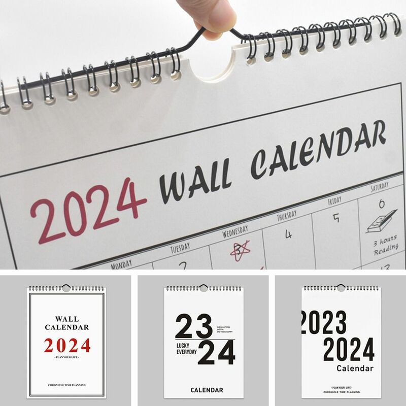 Multi-fungsi dekorasi kalender dinding 2024 tahunan kalender rumah tangga Notebook dekorasi rumah jadwal harian rumah kantor