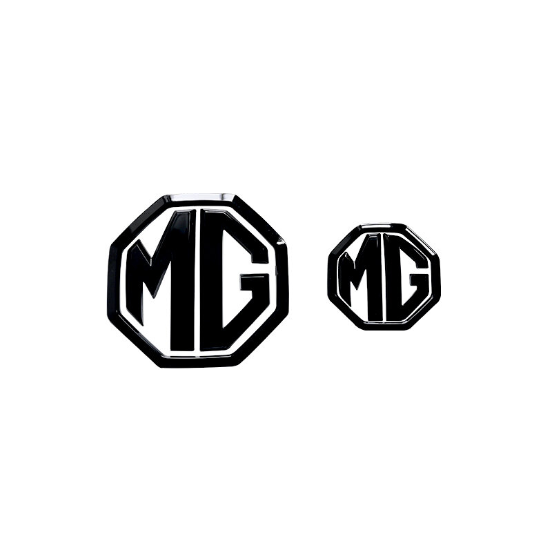 Logotipo de repuesto de protección automática ABS MG4 MG MULAN EV 2021 2022 2023, parche, insignia negra, calcomanía 3D, pegatinas de letras levantadas