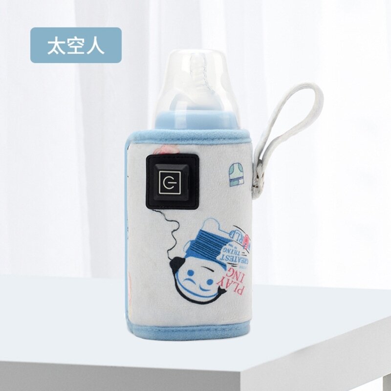 زجاجة أطفال محمولة لتدفئة الشتاء خارج USB زجاجة تستخدم في الرضاعة حافظة للحرارة