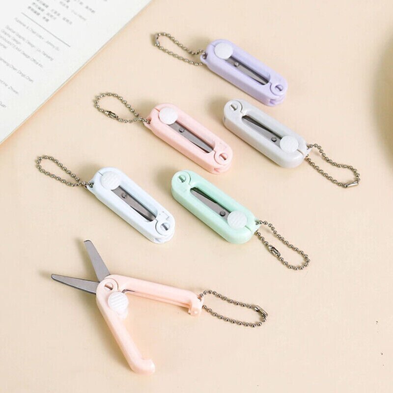 3Pcs Portable Folding Scissors New Multifunctional Scalable Stainless Scissors Mini Office Tools Office