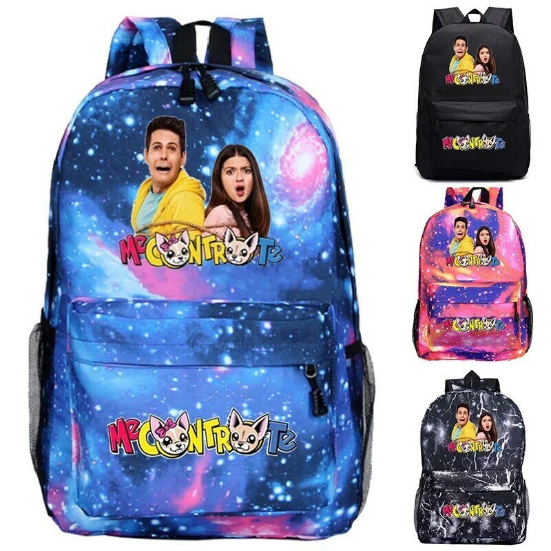 Me Contro Te School Backpacks Boys Girls Knapsack Hiking Travel Backpacks for Teens Daily Rucksack back to School Bags gifts