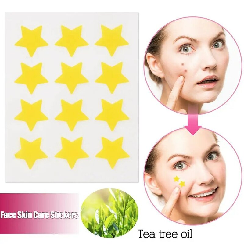 Parche de estrellas para eliminación de acné, pegatinas invisibles de colores para el cuidado de la piel, corrector original Y2K, herramienta de maquillaje de belleza para el rostro