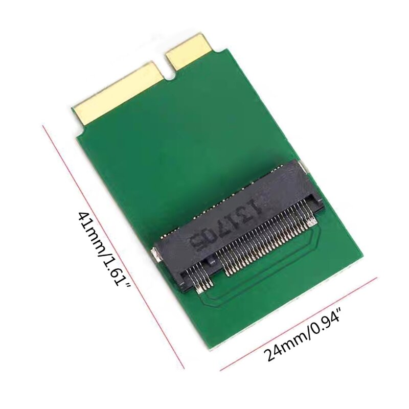 Tarjeta Adaptadora convertidora L43D M.2 NGFF SSD a 17 + 7 pines para Macbook Air 2012 A1465 A1466