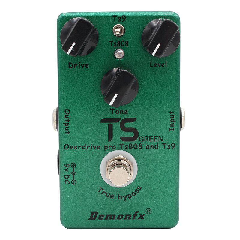NEW Demonfx TS GREEN RED II High Quality Combine TS9 And TS808 Overdrive Booster Guitar Effect Pedal Hole Device