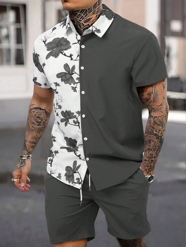 Men's Shirt Summer Men'S Fashion Design Short Sleeve Shirt 3D Print Shirts Outdoor Tops Streetwear Loose Casual Hawaiian Shirt