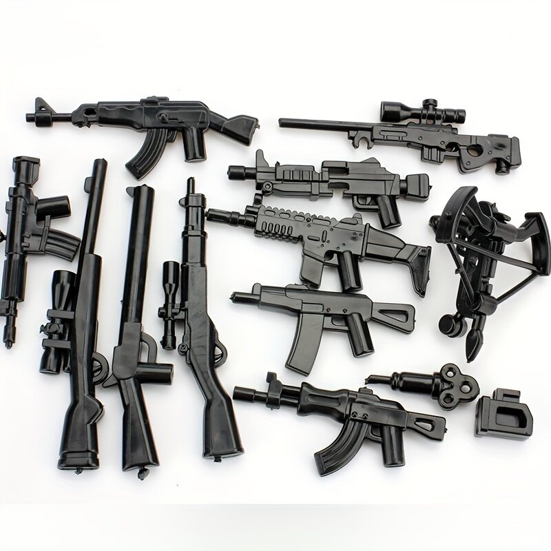 Militär ww2 Scharfschützen gewehre Gewehr Action figuren Waffen Armee Militär Modellbau steine Mini Spielzeug Kit