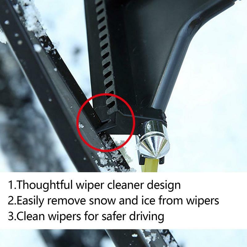 Raspador e escova do pára-brisa do carro, 2 em 1, Window Breaker, Raspador de gelo para caminhão