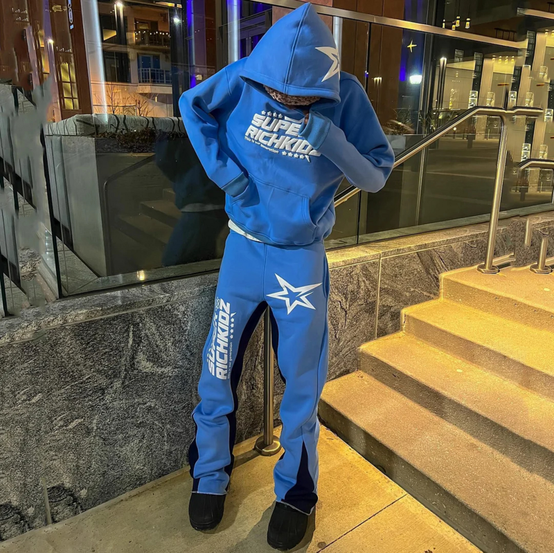 New Two Piece Sets Men Women Hip Hop Sweatpants Casual Pants 3D Printing Pullovers Loose Hoodie Sweatshirt Streetwear