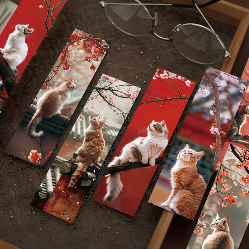 30 шт., закладки для книг с изображением дворца и кота