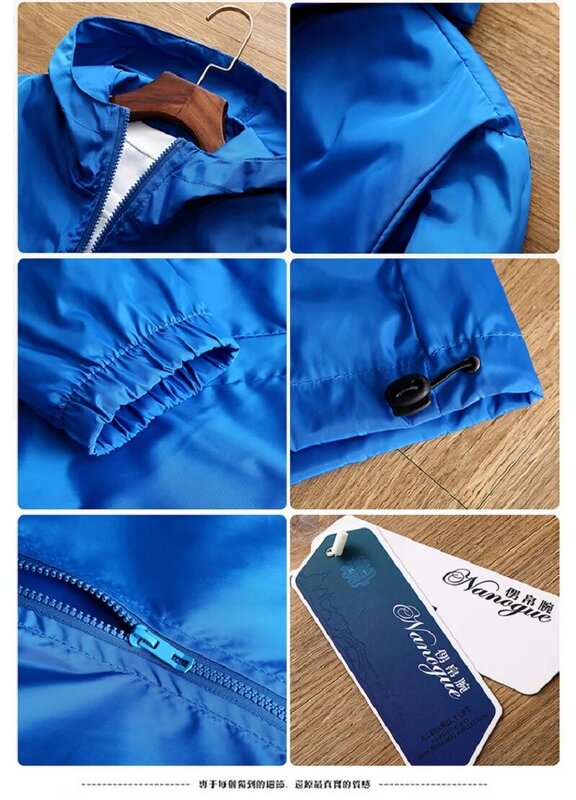 Sunscreen Wild Fishing New Zipper Hooded Style Printed Classicmen Thin Sweatshirt Zipper Thin Hooded Jacket for Men