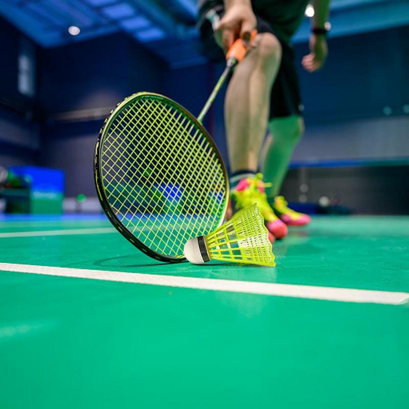 Nylonowa lotka do badmintona do treningu 3/6 szt. Plastikowa lotka do badmintona do użytku trening na świeżym powietrzu trwała średnia prędkość