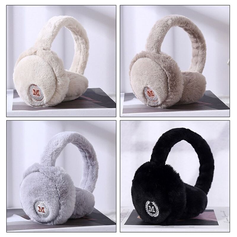 Foldable Earmuffs Fashion Cold Protection Winter Warm Ear Cover Soft Plush Earflap Outdoor