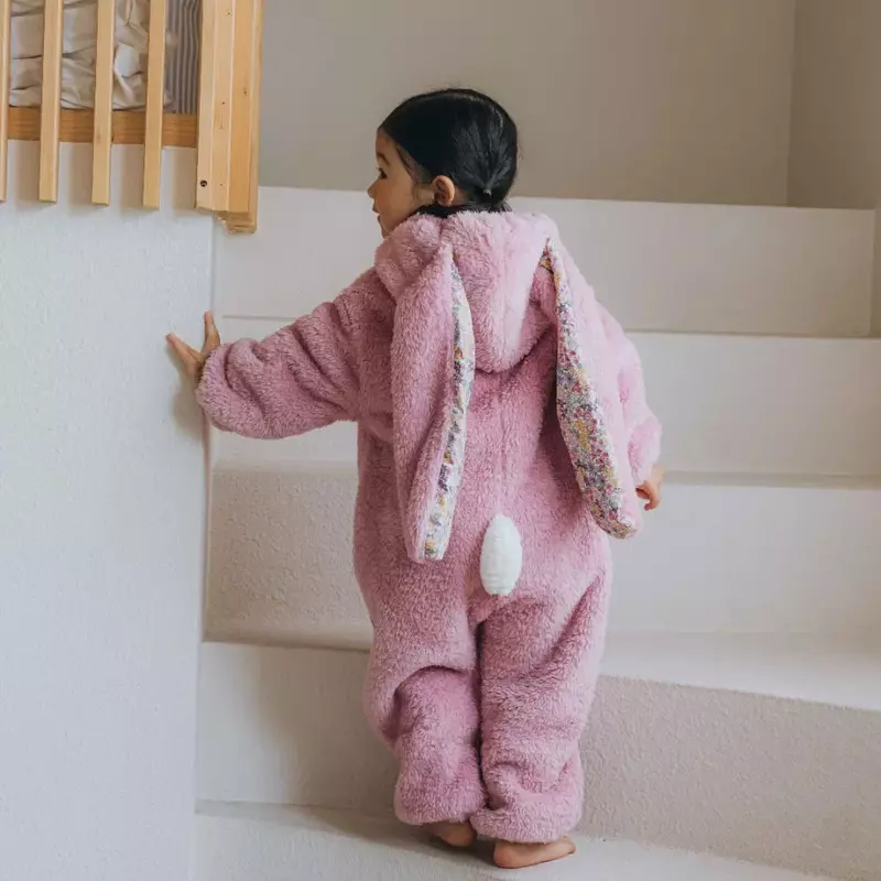 Baby Kostüm Frühling Baby Mädchen Jungen Kaninchen Stram pler Neugeborenen Overall Kapuze Pyjama Baby Fotografie Kleidung