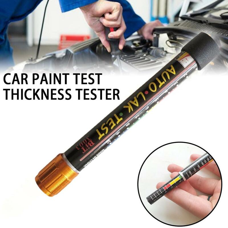 Carro Paint Thickness Tester com escala de ponta magnética Medidor, Auto Crash Check
