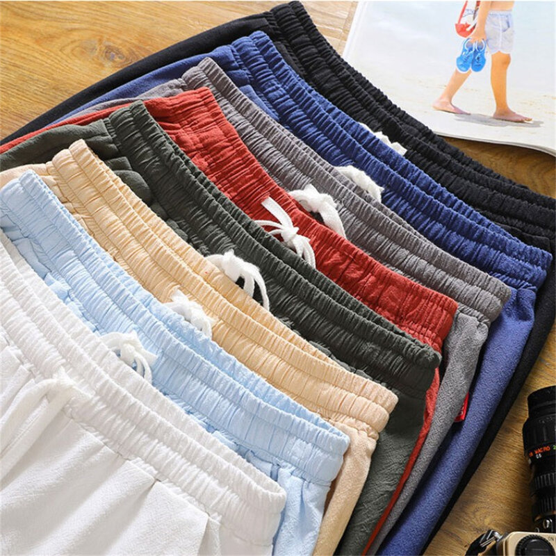 Letnie męskie duże wygodne szorty spodnie plażowe do biegania proste krótkie spodnie męskie cienkie spodnie luźne rekreacyjne spodenki
