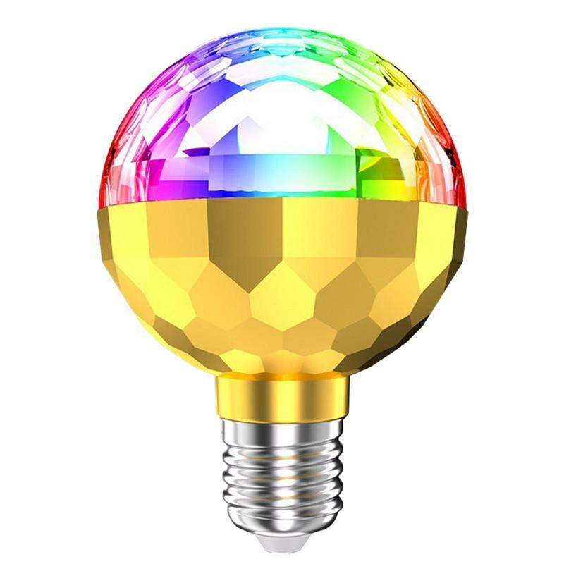 RGB lampu disko Mini berputar, lampu bola magis RGB proyeksi pesta DJ disko untuk rumah pesta KTV Bar panggung