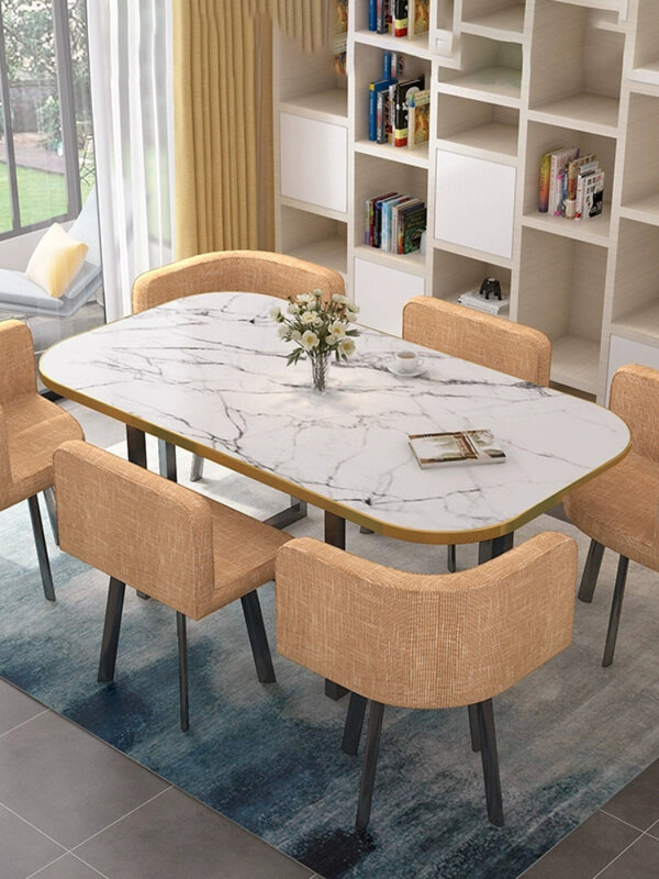 Design de café quadrado orgânico, Sala Home Furniture, Rosa