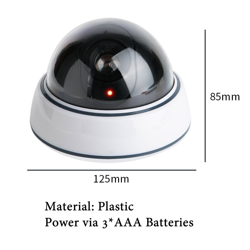 Creative Fake Dome Camera simulata lampeggiante LED detect ladro Wireless Dummy Camera Home Office sistema di sicurezza di sorveglianza