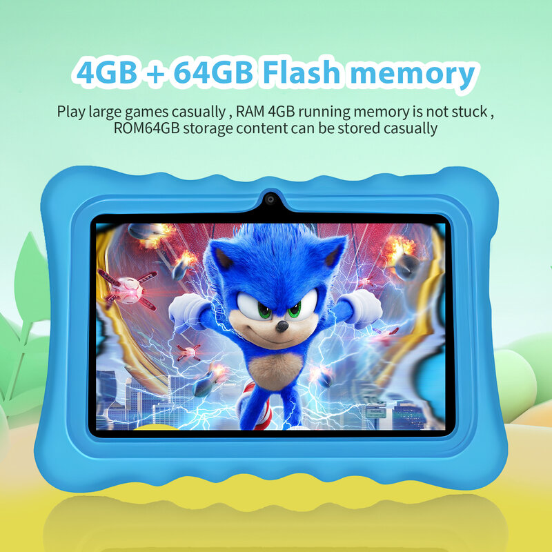 5G WIFI wersja 7 Cal Tablet 4GB RAM 64GB ROM dzieci edukacja podwójne aparaty Google Android13 tablety