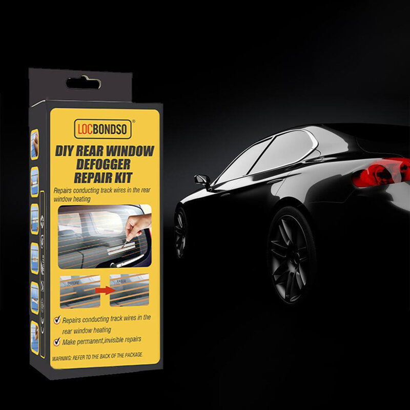 Rear Defroster Repair Kit DIY Quick Repair Conductive Car Rear Window Windshield Defogger Defroster Repair Kit Car Rear