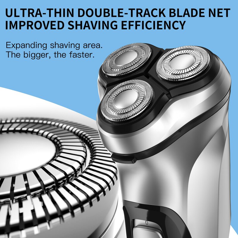 ENCHEN Blackstone электрическая Вращающаяся бритва для мужчин с 3D плавающим лезвием, моющаяся USB аккумуляторная бритвенная машинка для бороды типа C