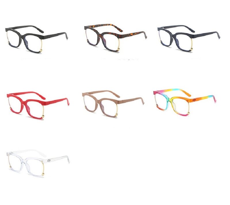 Lunettes rondes vintage pour hommes et femmes, montures de lunettes optiques, lunettes à la mode, arc-en-ciel, légères, 2023