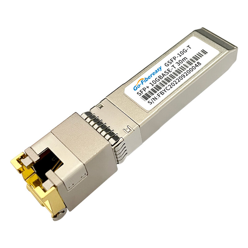 SFP to RJ45 10Gb SFP ao módulo do transceptor RJ45 cobre 30m do SFP-10G-T 10GBase-TX RJ45 para o interruptor ótico da fibra de Cisco/Mikrotik/Netgear/TP-Link