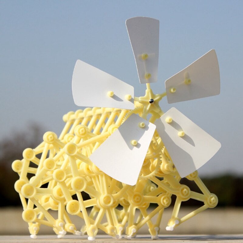 Mini Strandbeest Model Tenaga Angin Binatang Diy Mainan Pendidikan Buatan Tangan Percobaan Ilmu Pengetahuan Mainan Hadiah Ulang Tahun Anak