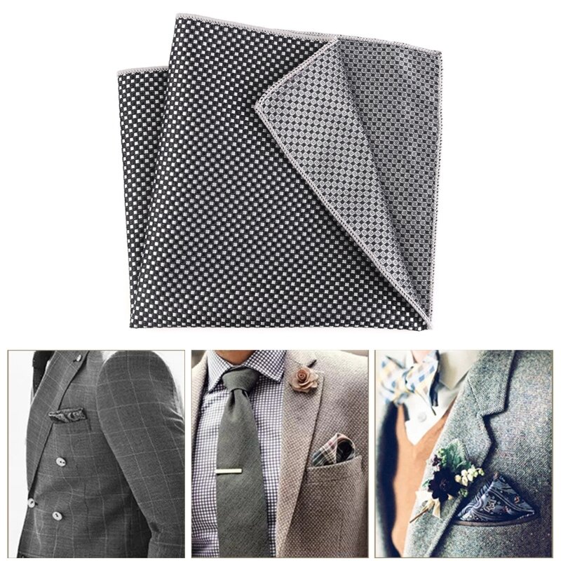 95AB Polyester-Taschentücher für männliche kommerzielle Angelegenheiten, dunkles Muster, Business-Taschentücher für kommerzielle