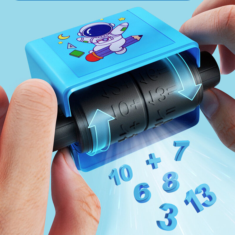 Addition and Subtraction Multiplication Division Seal Students Within 100 Teaching Digital Roller Practice Questions Stamp Toys