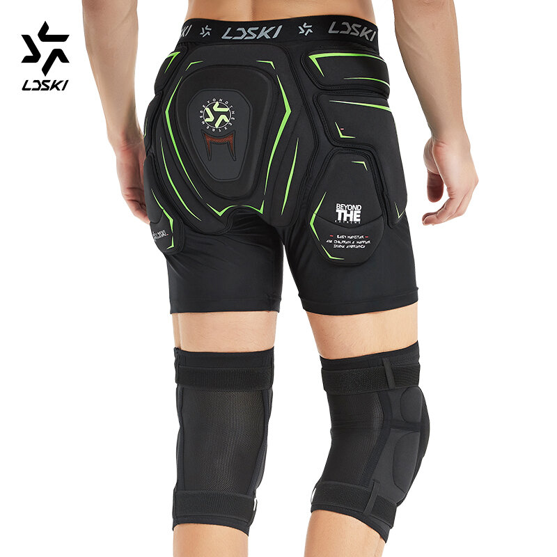LDSKI ski Shorts de protection des hanches Genouillères Trois couches de protection des hanches Femme Homme Tailbone Trois couches de protection des hanches  Pantalons