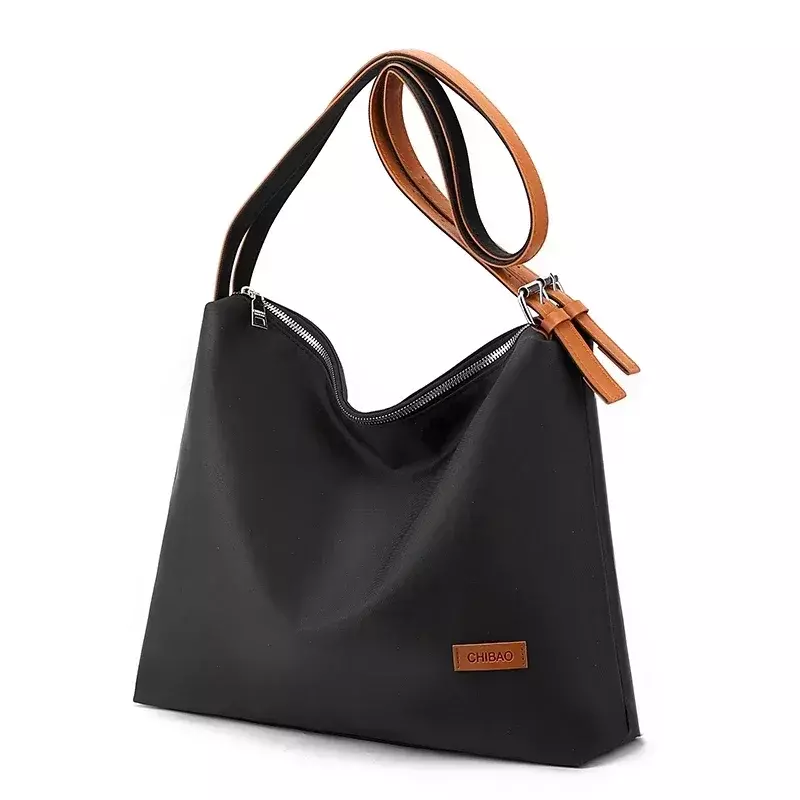 TOUB011 Nylon Shoulder Bag para as Mulheres, Bolsa impermeável, Grande Capacidade, Crossbody Shopping, Senhoras