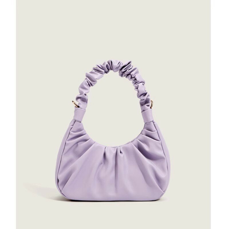 Bolso de nicho con textura Simple, bolsa de nube plegable francesa, bolso femenino, sentido avanzado, nuevo