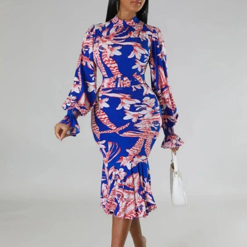 Vestido africano Dashiki ajustado para mujer, ropa Africana elegante a la moda, 2024