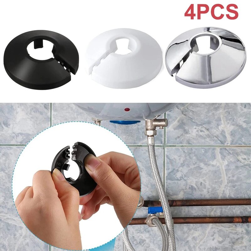 4PCS High Quality Home Hardware Radiator Pipe Covers Pipe Covers Electroplate Water Pipes Angle Valves Chrome Cover