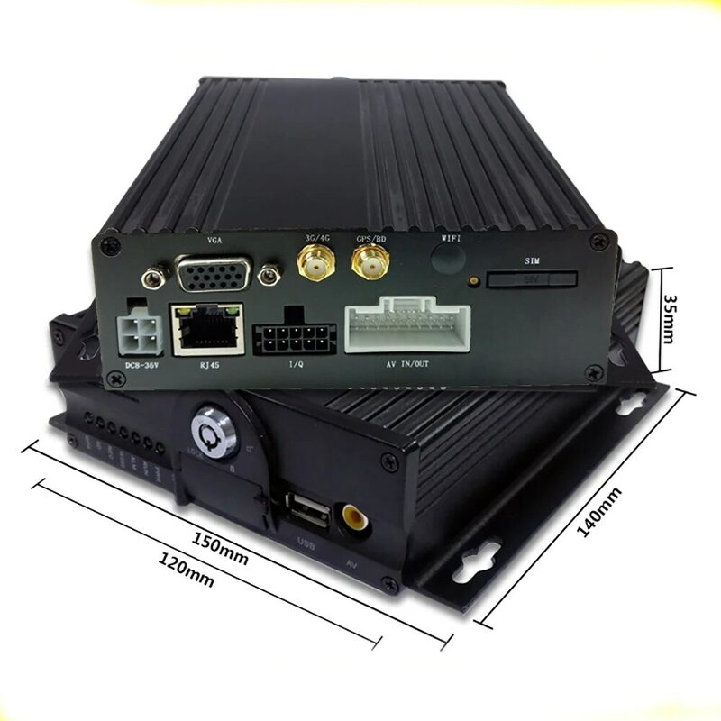 高品質のデュアルSDカード,4ch,1080P,SDR,双方向ストレージ,音声,ネットワーク,4g,GPS,DVR,大電圧ループ,ビデオレコーダー