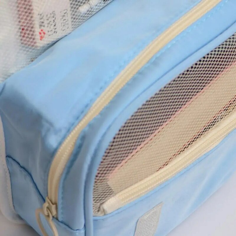 Pencil Bag Large Capacity Fastener Tape Storage Portable Student Stationery Case School Supply