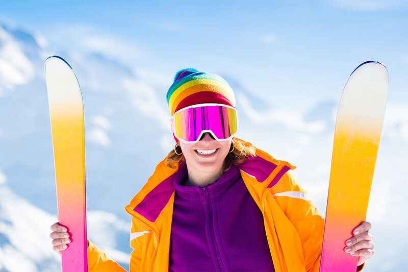 Occhiali da sci EXP VISION Snowboard per uomo donna, occhiali da neve con protezione UV antiappannamento OTG