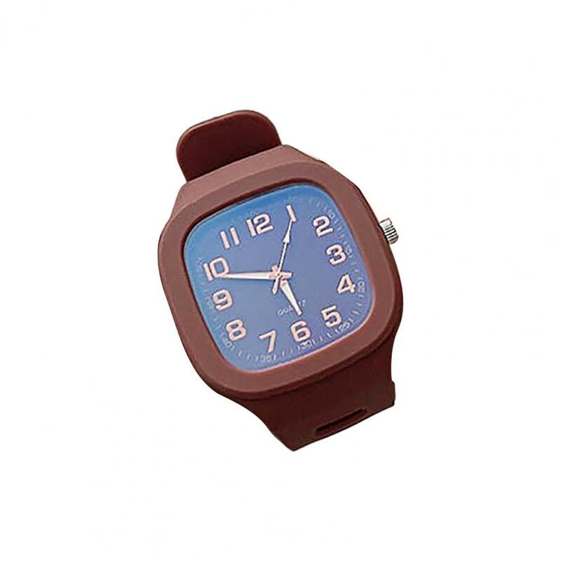 Reloj deportivo cuadrado exquisito para hombres y mujeres, reloj para niños, resistente a las manchas, accesorio de ropa para estudiantes