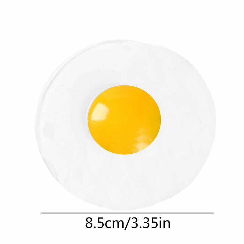 جديد لزجة TPR المطاط البيض ضغط المطبخ الغذاء لعبة التظاهر اللعب الطبخ المقلية البيض عجة الكمامات نكتة الاطفال تخفيف الإجهاد اللعب