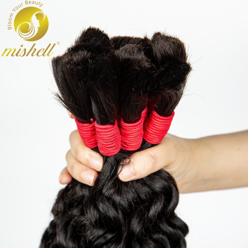 Натуральные волнистые человеческие волосы 28 дюймов насыпью для плетения, без уточка, 100% натуральные вьющиеся волосы для Плетения КОС в стиле бохо